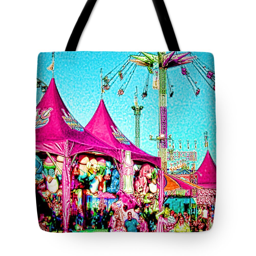 Best Of Show Tote Bag featuring the digital art Fantasy Fair by Jennie Breeze