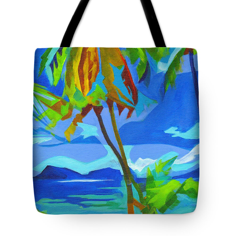 Tanya Filichkin Tote Bag featuring the painting Dream Islands. Maui by Tanya Filichkin