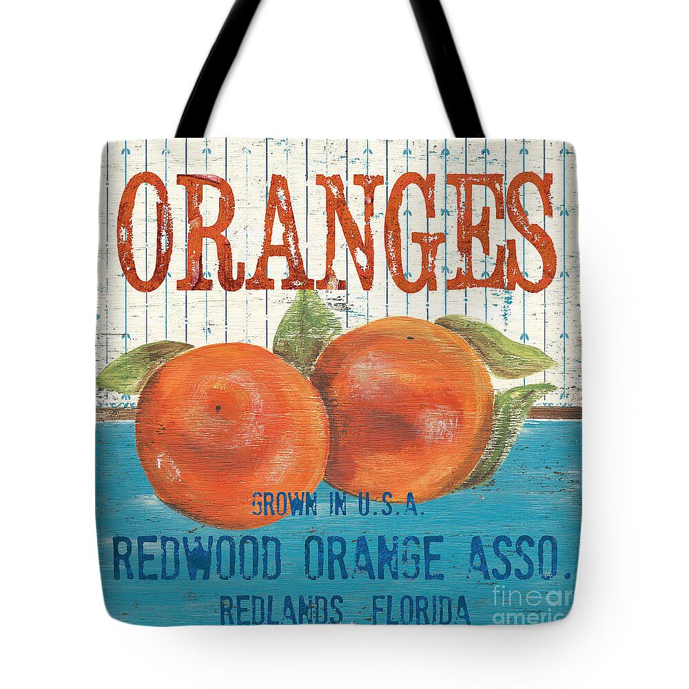 Food Tote Bag featuring the painting Farm Fresh Fruit 2 by Debbie DeWitt