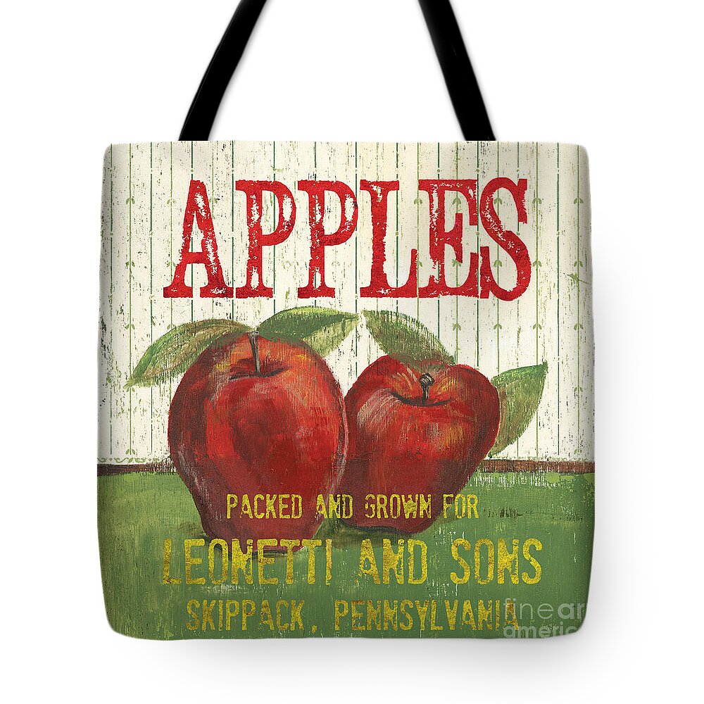 Food Tote Bag featuring the painting Farm Fresh Fruit 3 by Debbie DeWitt