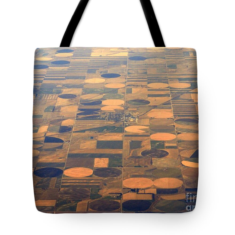 Crop Circles Tote Bag featuring the photograph Farming In The Sky 2 by Anthony Wilkening