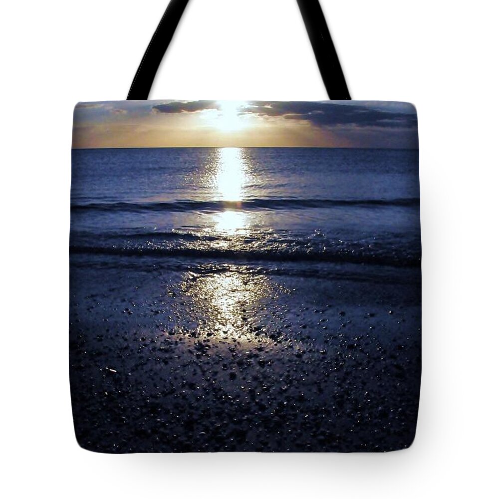Sunset Tote Bag featuring the photograph Feeling the Sunset by Kicking Bear Productions