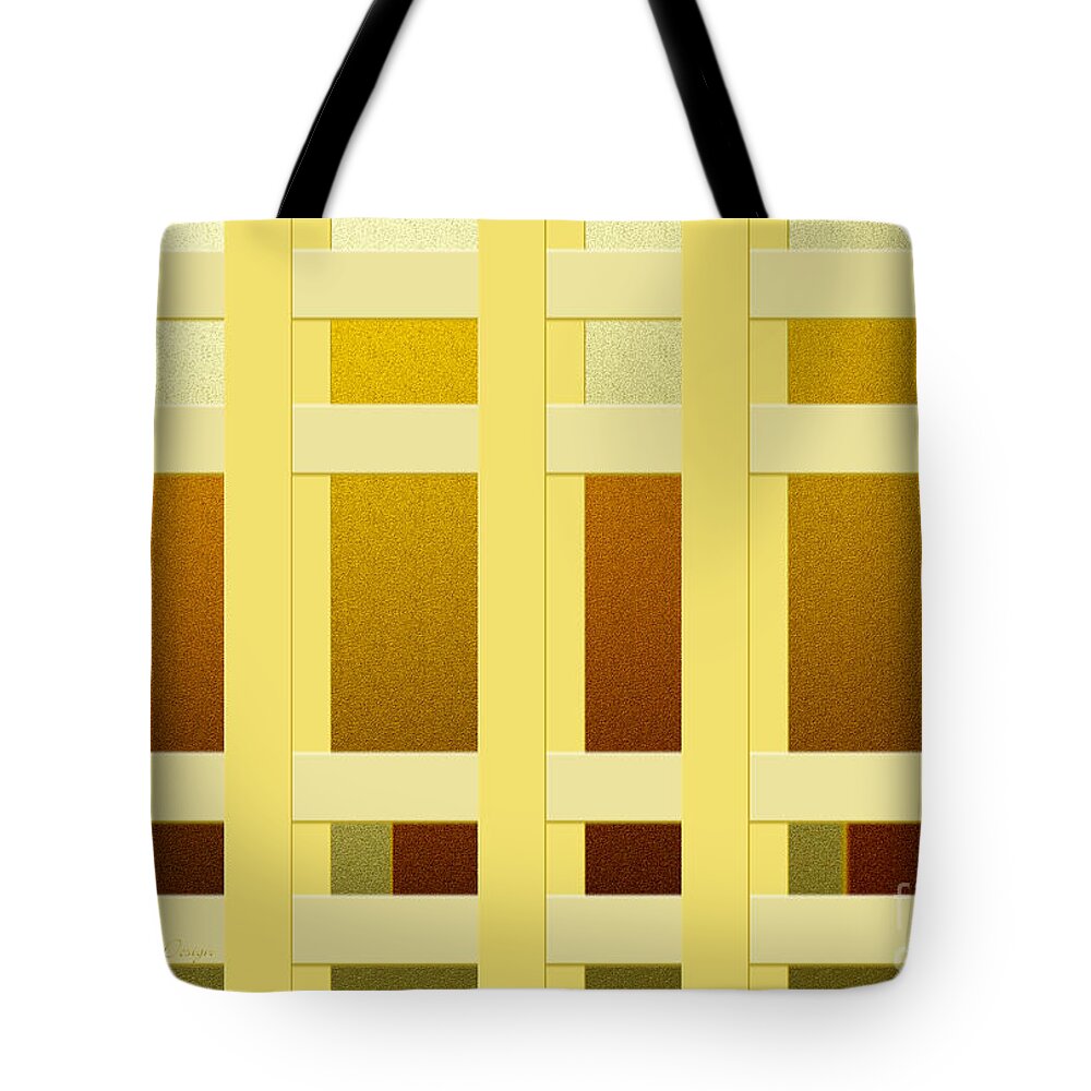 Andee Design Abstract Tote Bag featuring the digital art Fenced In 3 by Andee Design