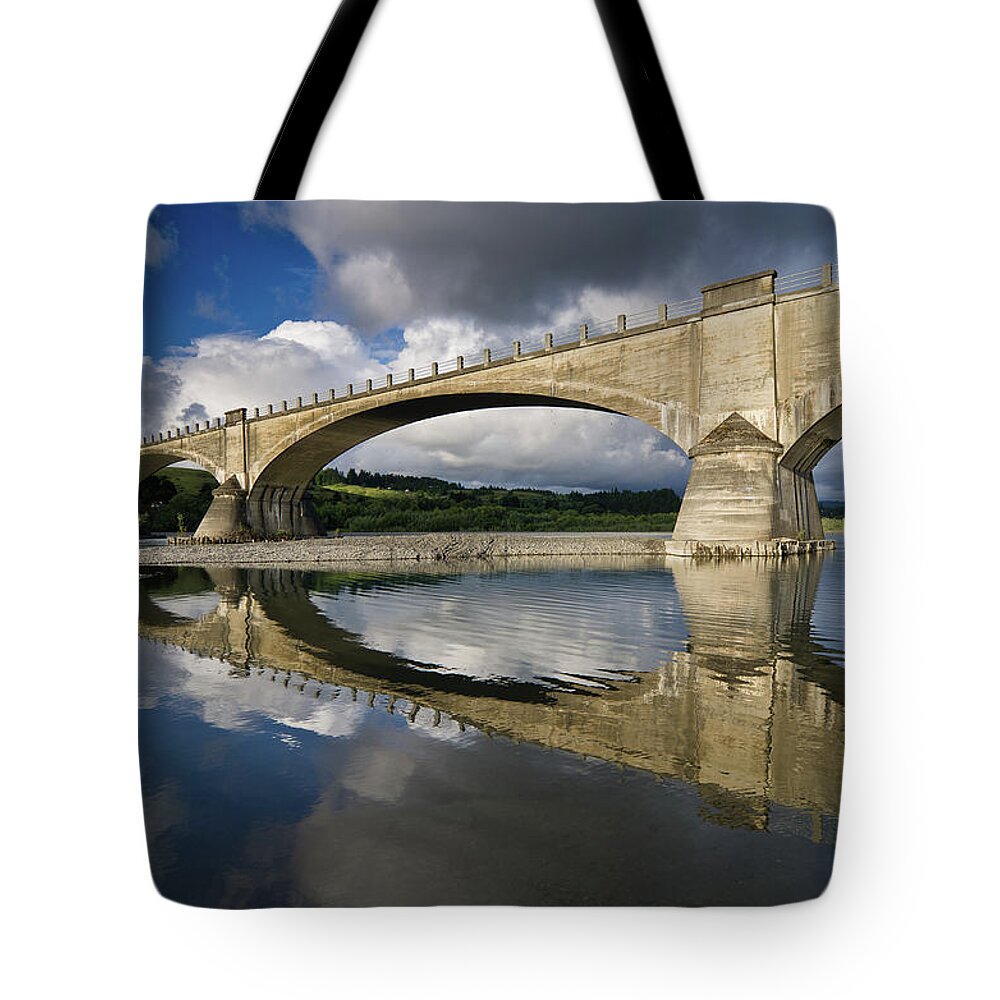 Fernbridge Tote Bag featuring the photograph Fernbridge Mirror by Greg Nyquist