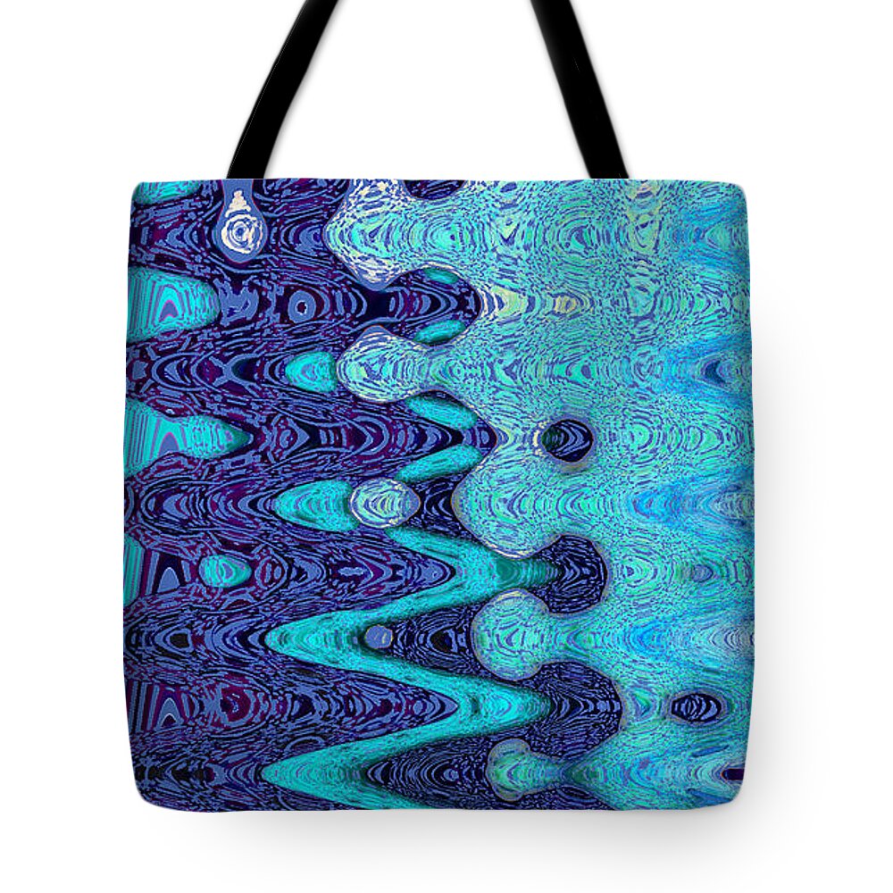Festive Tote Bag featuring the photograph Festive Abstract Panel III by Nina Silver