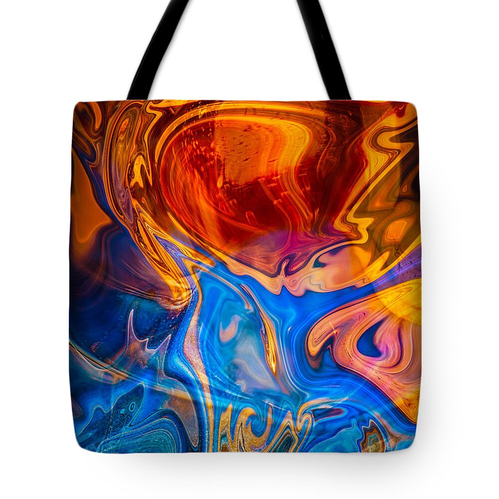 Fever Tote Bag featuring the painting Fever Dreams by Omaste Witkowski