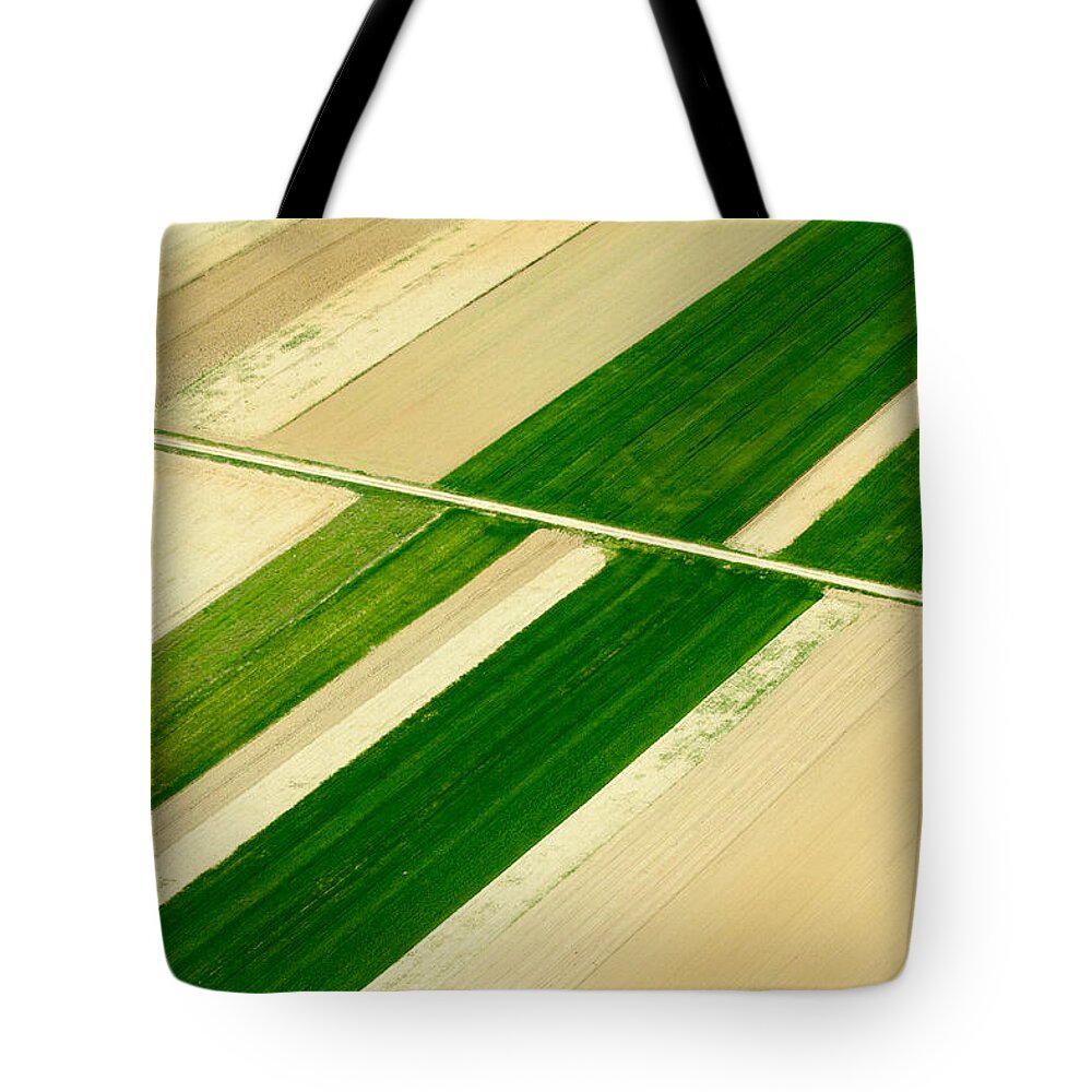Landscapes Tote Bag featuring the photograph Fields in Spring 5 by Davorin Mance