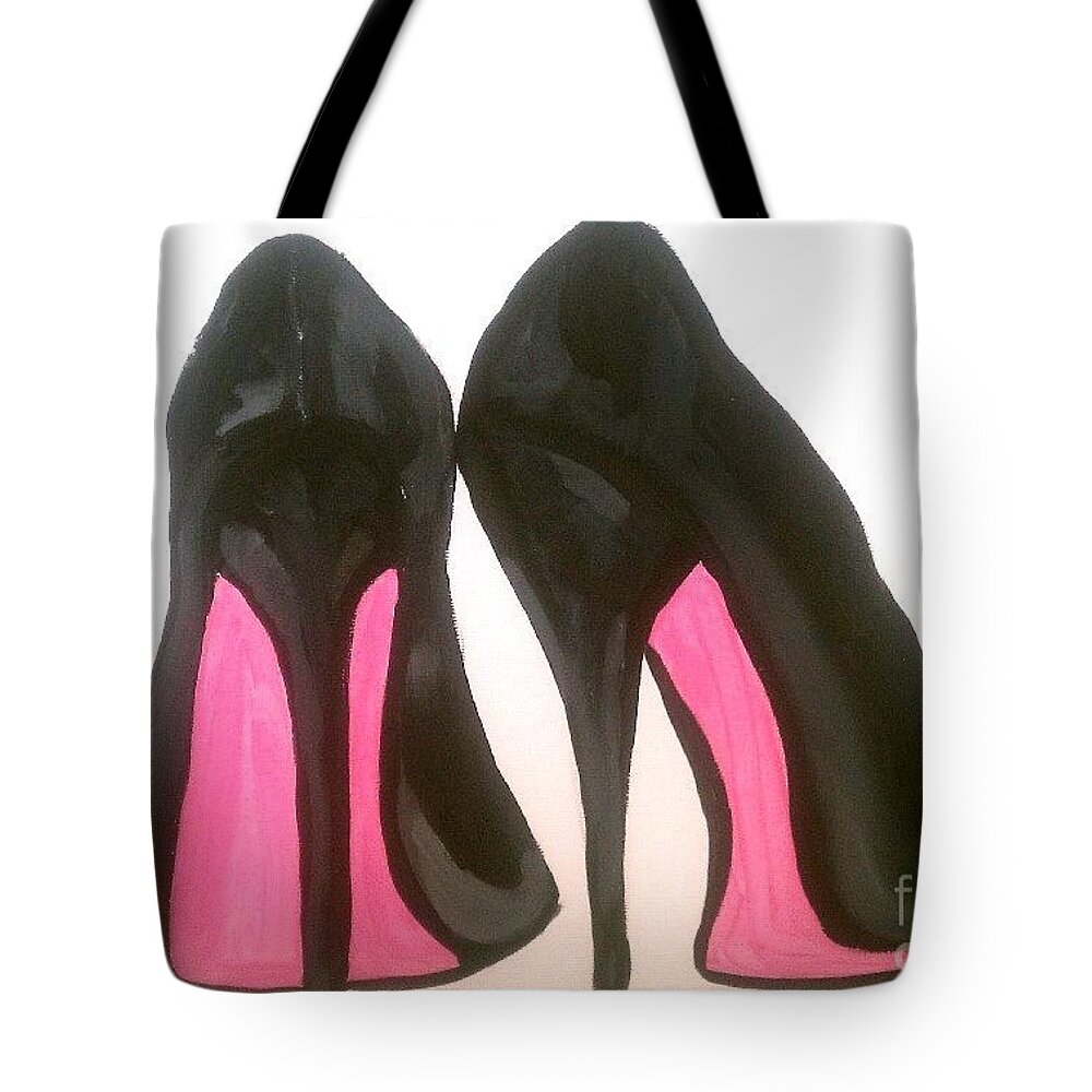 Fierce Tote Bag featuring the painting Fierce by Marisela Mungia