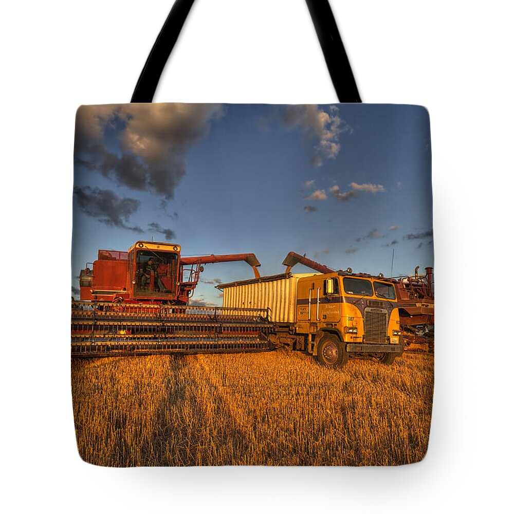 Mark Kiver Tote Bag featuring the photograph Filler Up by Mark Kiver