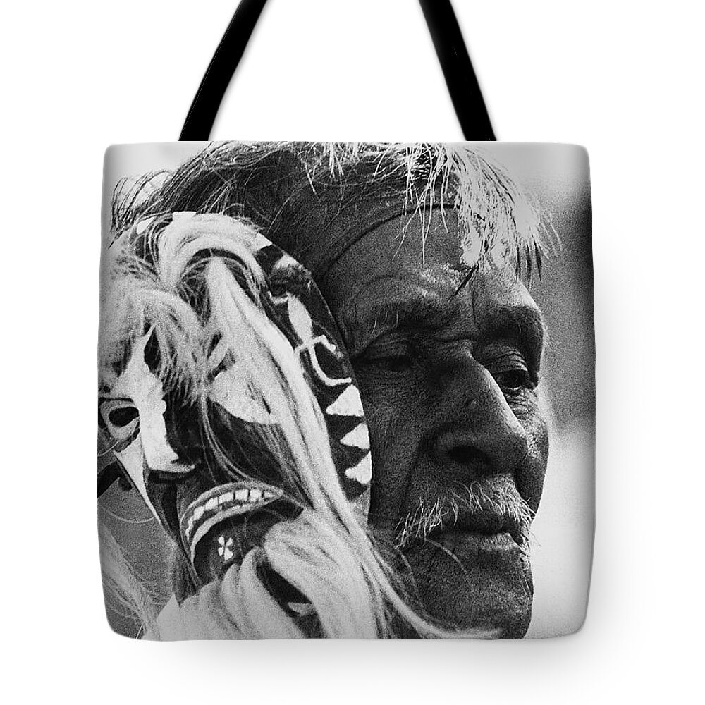 Film Homage The Yaqui 1916 Pascola Dancer New Pascua Arizona 1969 Tote Bag featuring the photograph Film homage The Yaqui 1916 Pascola dancer New Pascua Arizona 1969-2008  by David Lee Guss