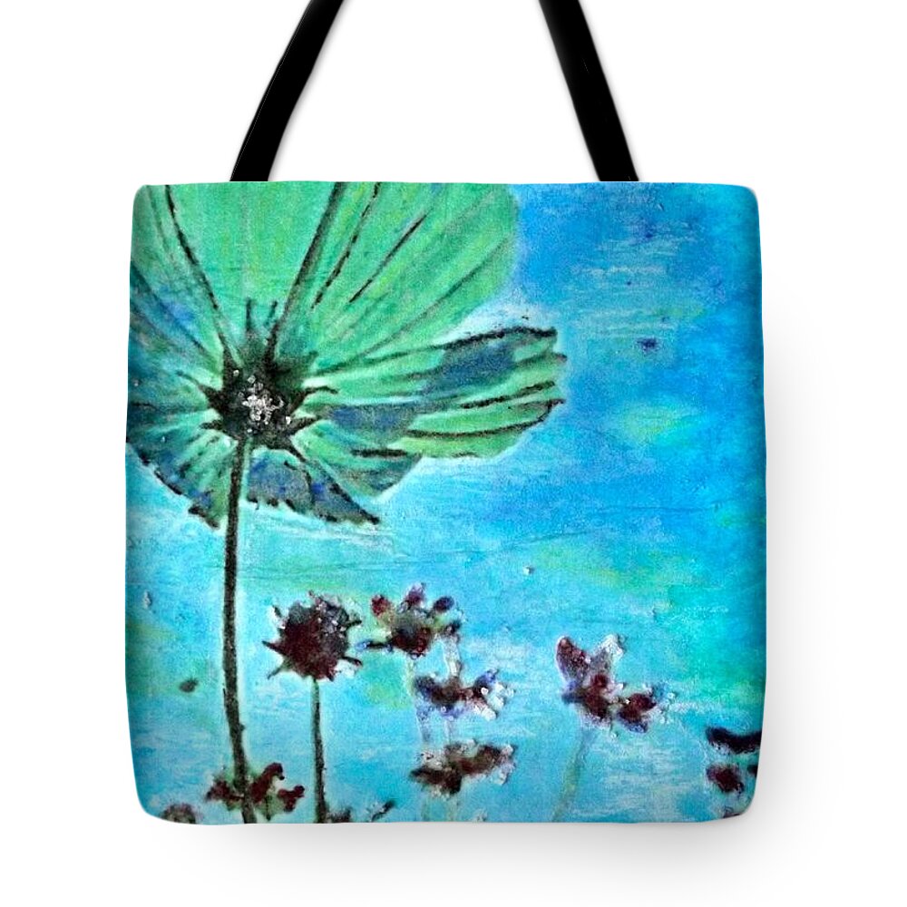 Wildflowers Tote Bag featuring the painting Finding Hope by Cara Frafjord