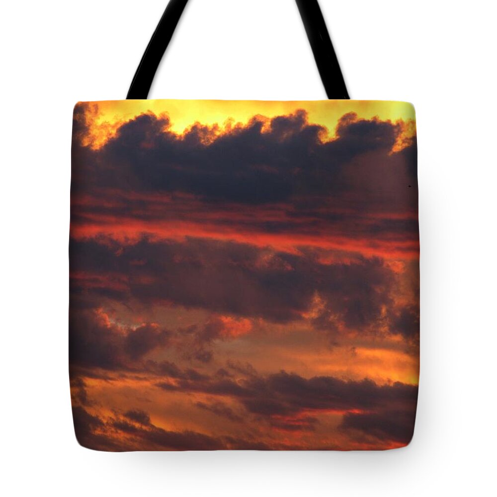 Crow Tote Bag featuring the photograph Fire Crow by Chris Dunn