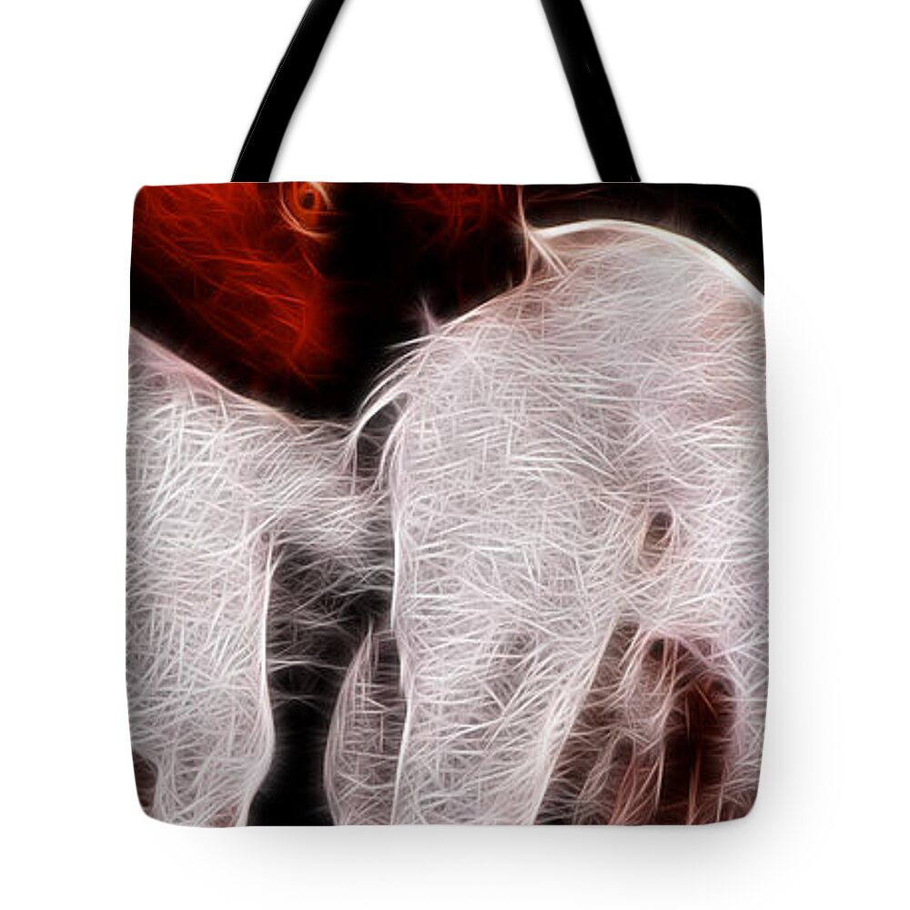 Fire Duck Tote Bag featuring the photograph Fire Duck by Weston Westmoreland