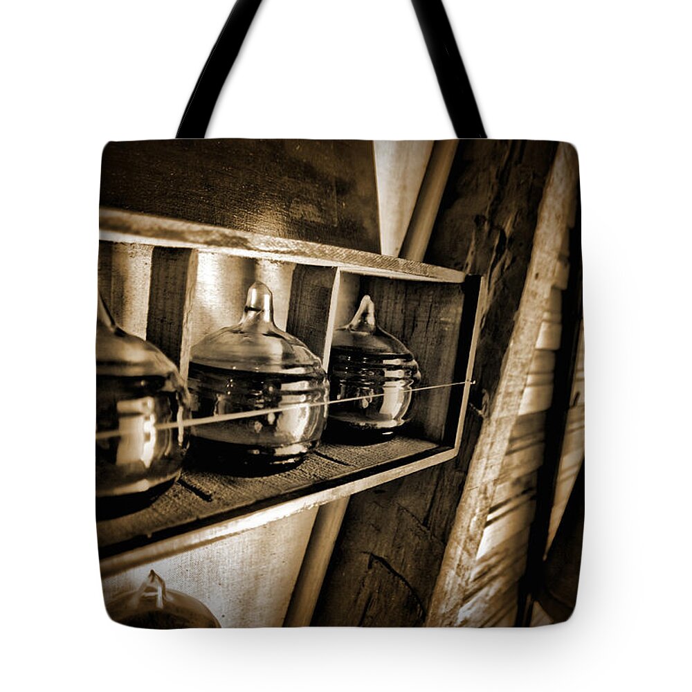 Fireman Tote Bag featuring the photograph Fire Extinguisher by Richard Gehlbach