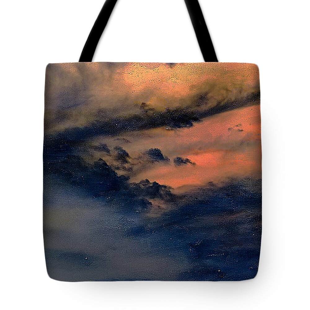 Australia Tote Bag featuring the painting Fire in the hills by Chris Armytage