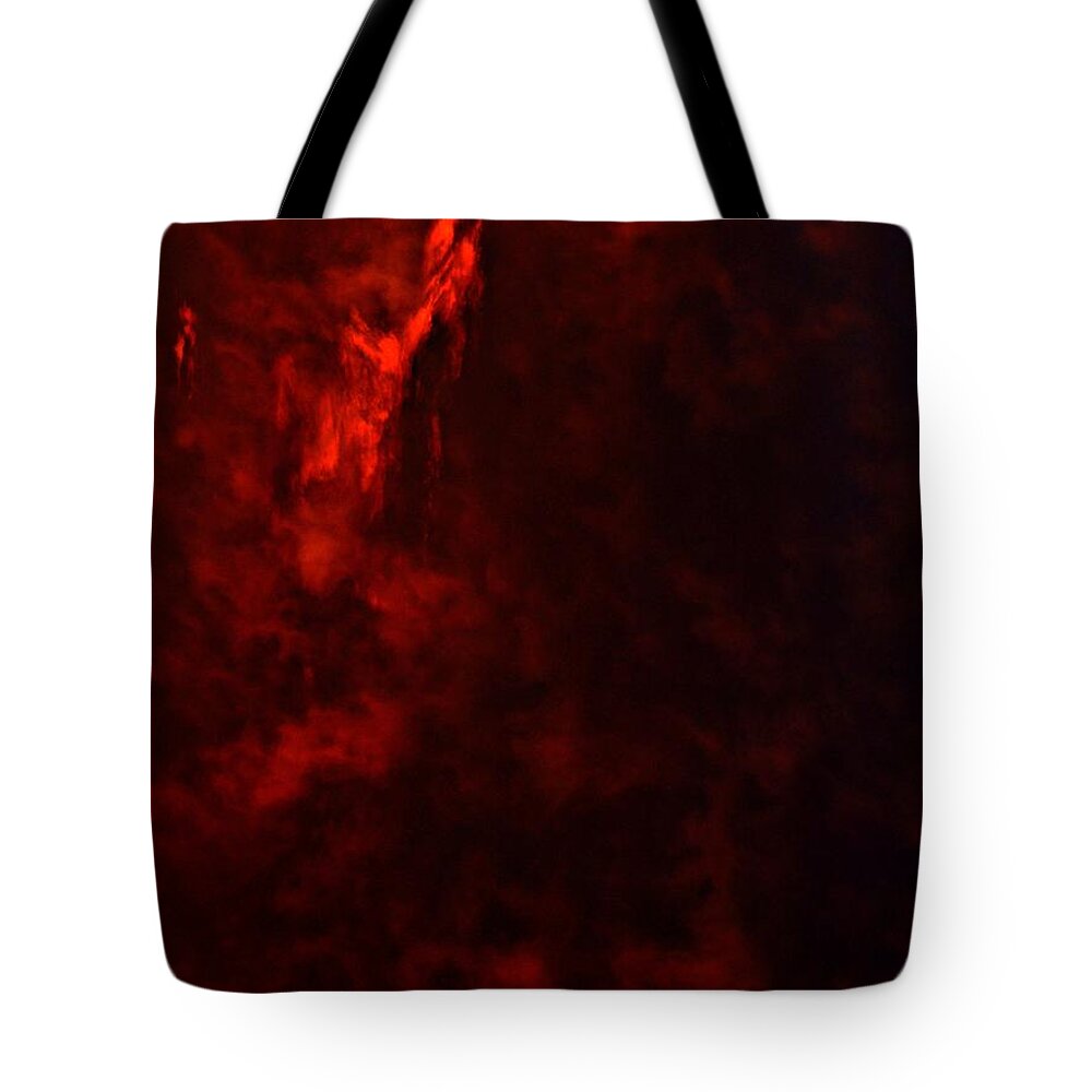 Marcia Lee Jones Tote Bag featuring the photograph Fire In the Night by Marcia Lee Jones