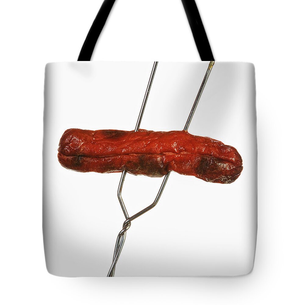 Americana Tote Bag featuring the photograph Fire Roasted Hot Dog by James BO Insogna