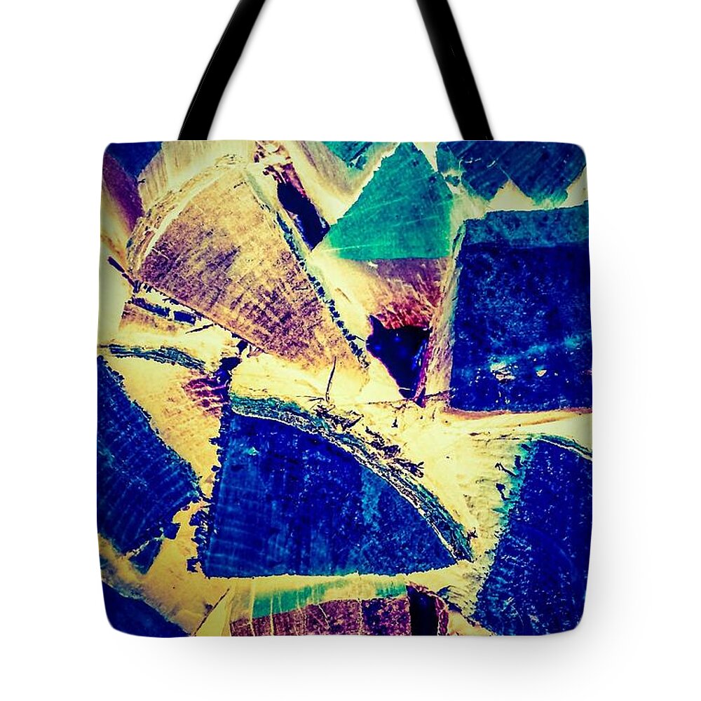 Inverse Tote Bag featuring the photograph Firewood by William Wyckoff