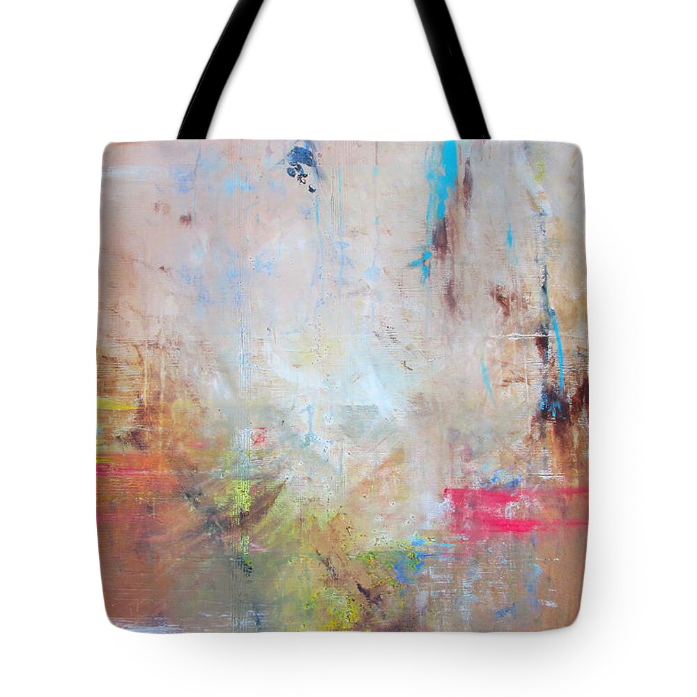 First Day Tote Bag featuring the painting First Day by Pristine Cartera Turkus