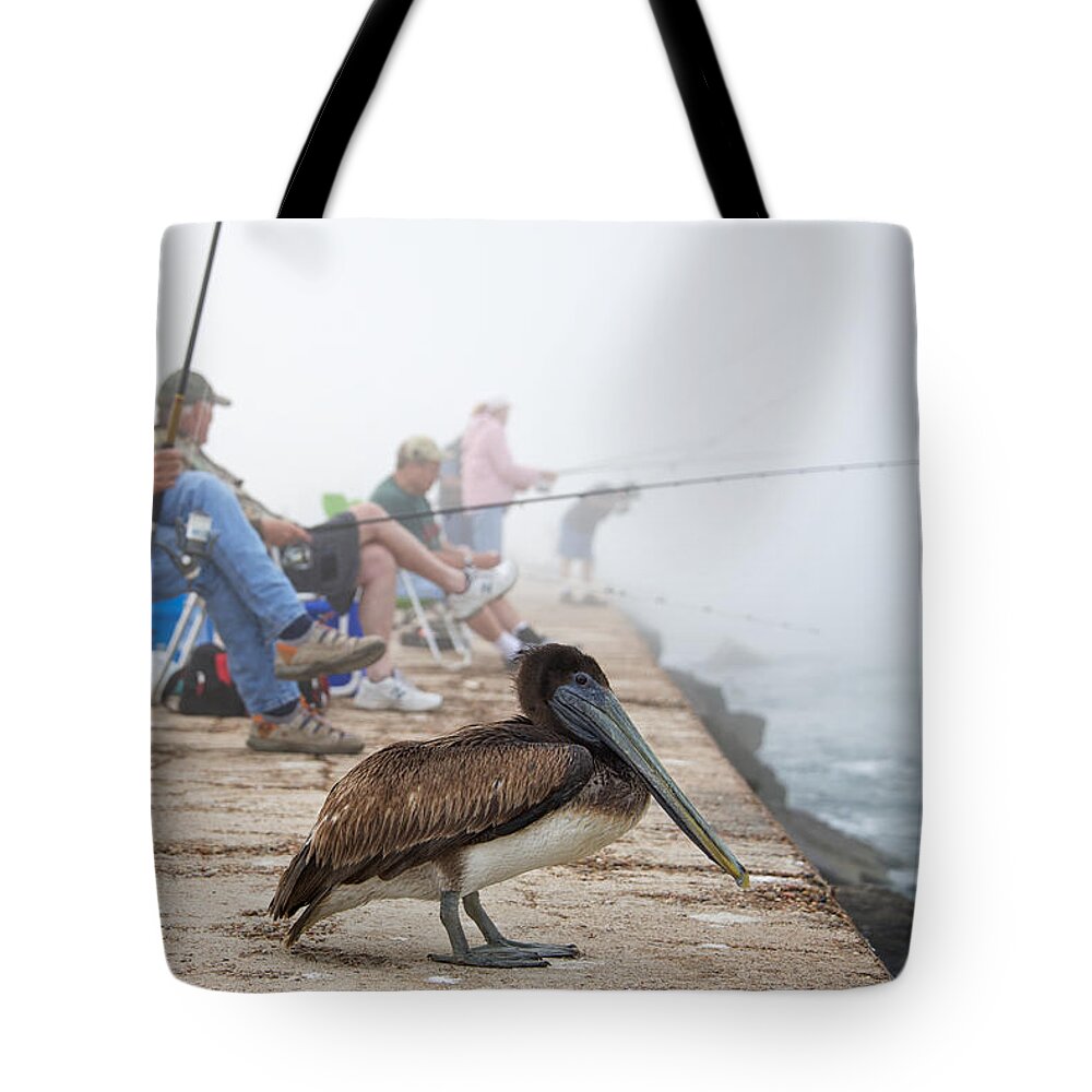 Bird Tote Bag featuring the photograph Port Aransas Texas by Mary Lee Dereske