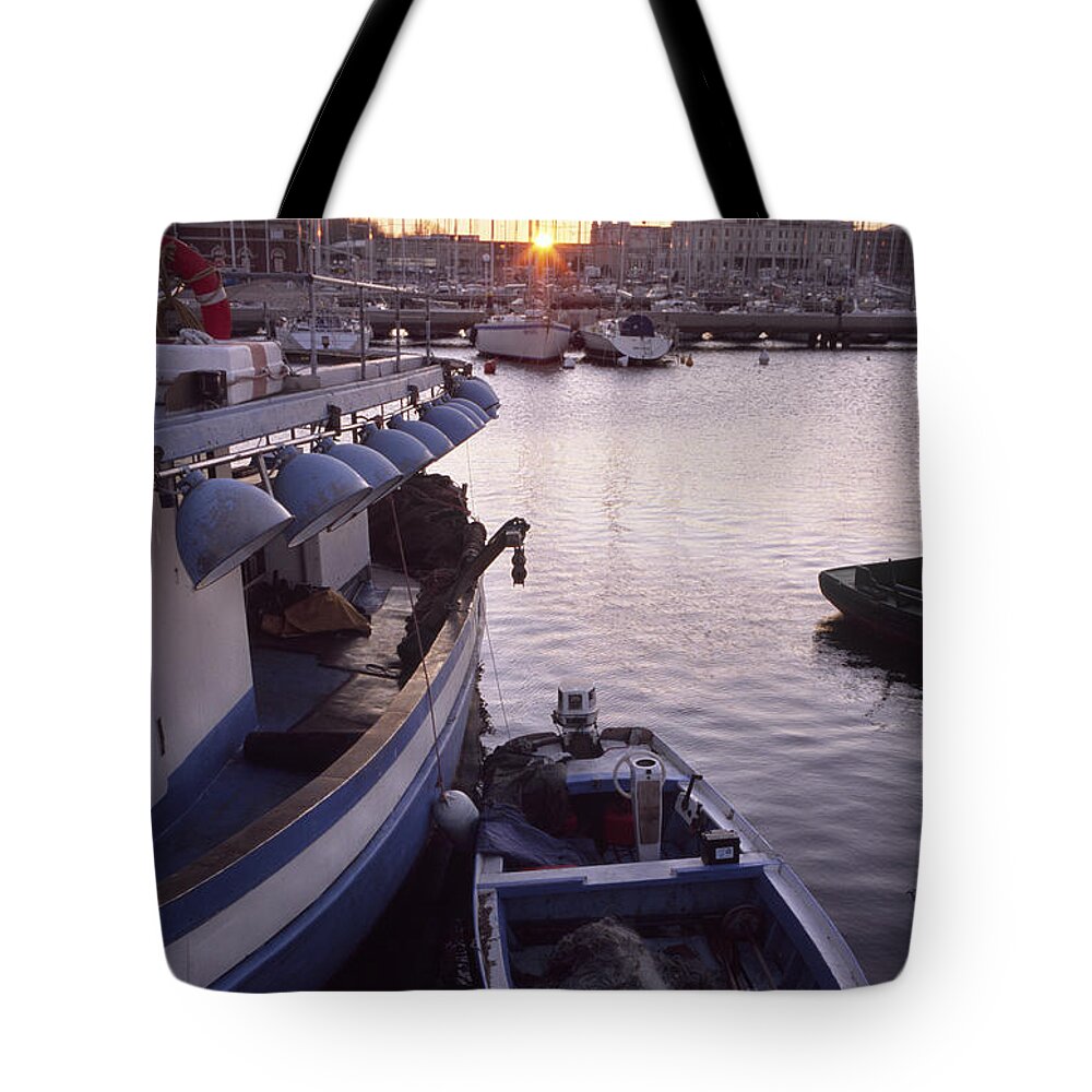 Trieste Tote Bag featuring the photograph Fishing boats by Riccardo Mottola