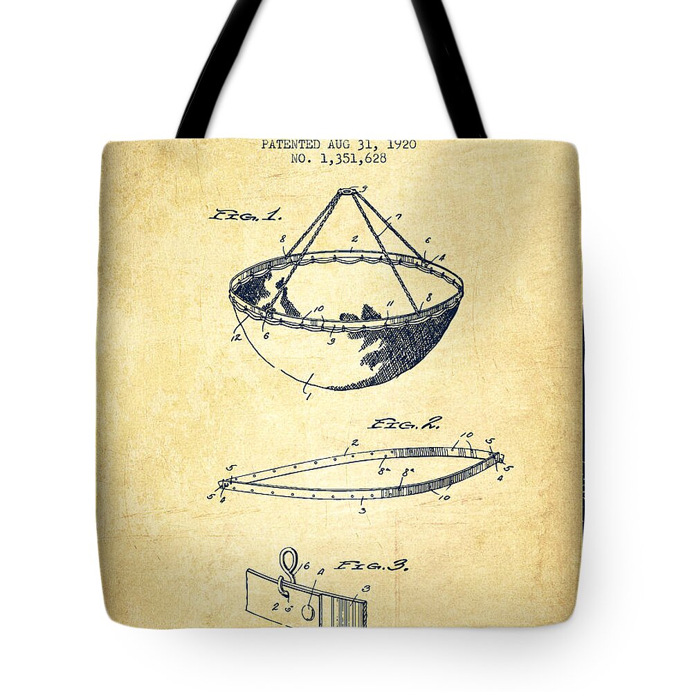 Fishing Net Patent from 1920- Vintage Tote Bag