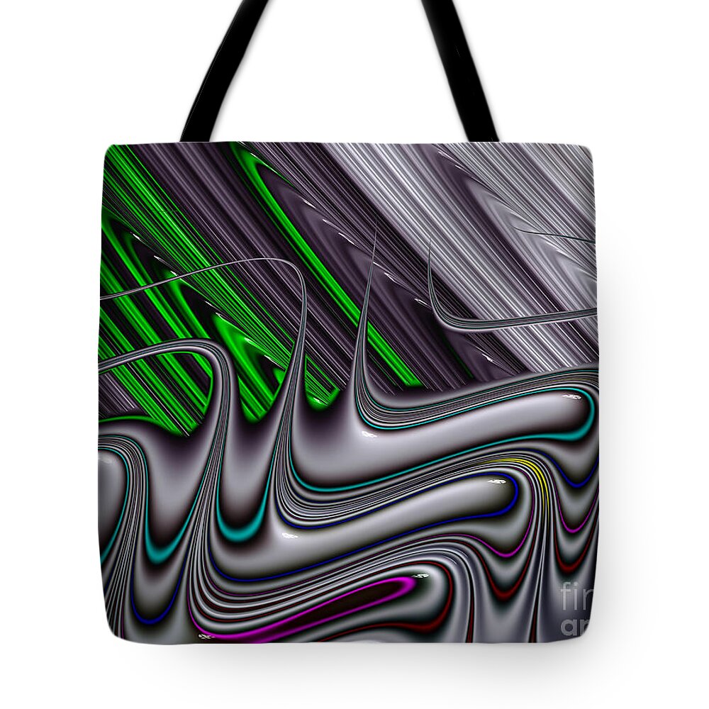 Art Tote Bag featuring the digital art Flash by Vix Edwards