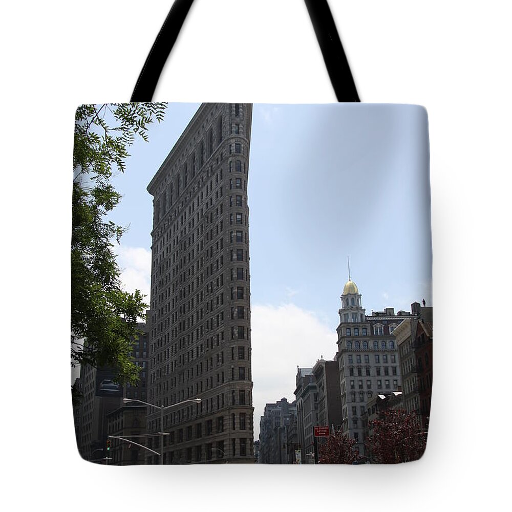 Flatiron Tote Bag featuring the photograph Flatiron Building - Manhattan #2 by Christiane Schulze Art And Photography
