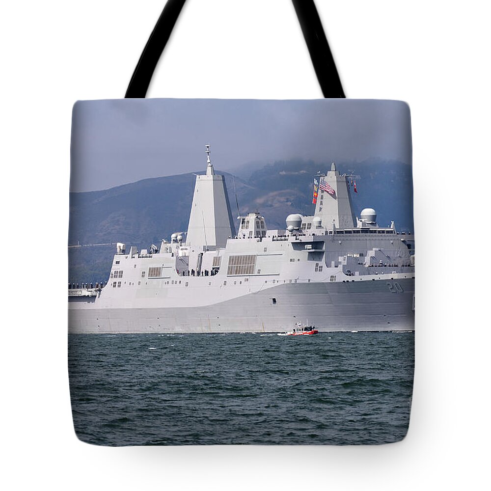 Boat Tote Bag featuring the photograph Floating Battalion - U. S. S. Green Bay by Rick Pisio