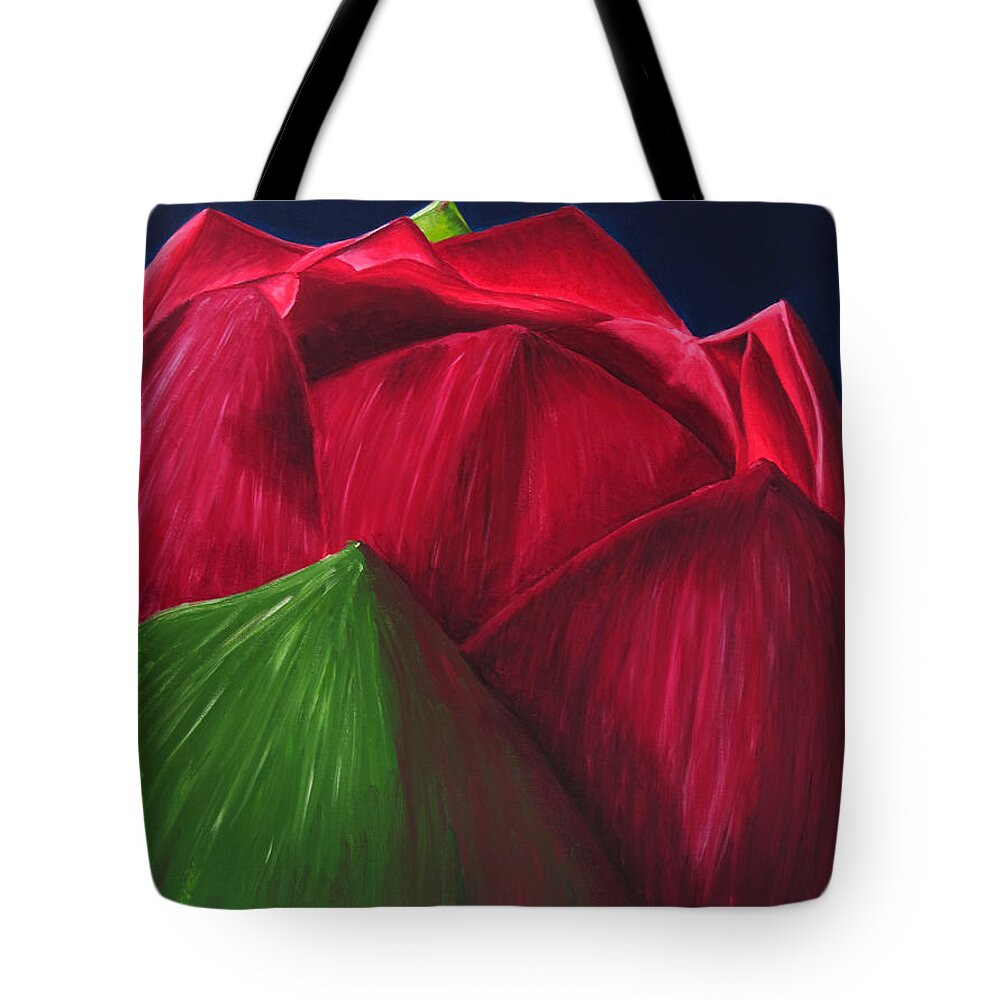 Flora Tote Bag featuring the painting Flora Series-Number 7 by Jim Harper