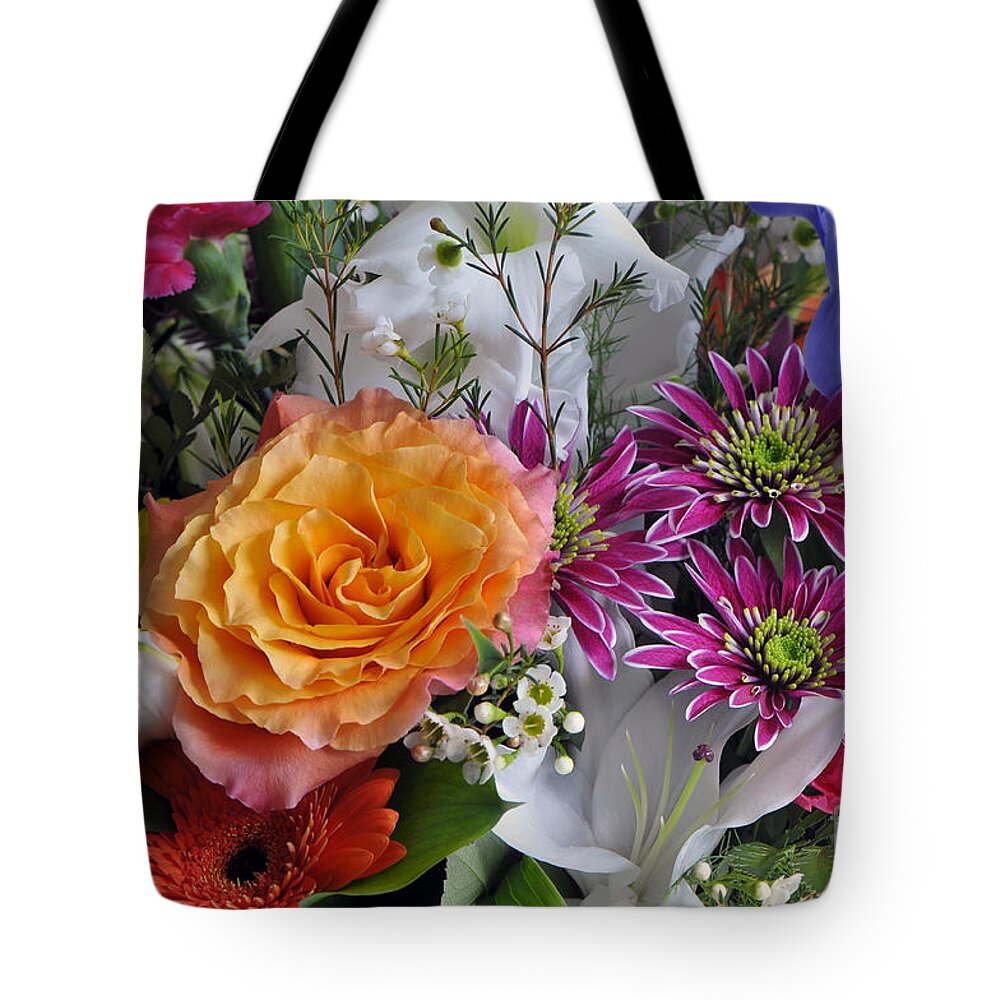 Flower Tote Bag featuring the photograph Floral Bouquet 6 by Sharon Talson