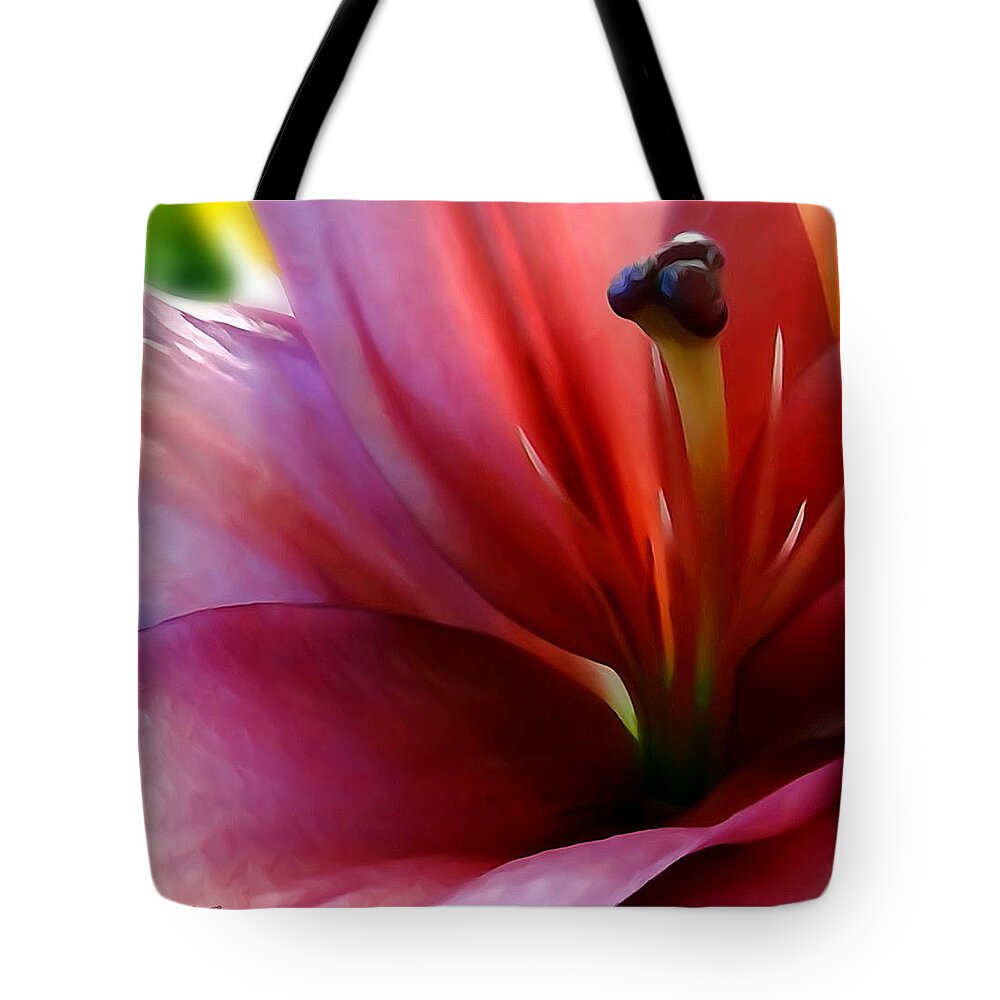 Floral Tote Bag featuring the photograph Floral Closeup by Mikki Cucuzzo