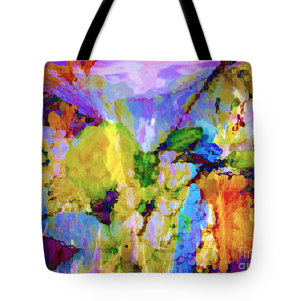 Abstract Tote Bag featuring the photograph Floral Dreamscape by Ann Johndro-Collins