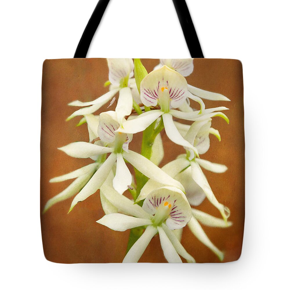 White Flower Tote Bag featuring the photograph Flower - Orchid - A gift for you by Mike Savad