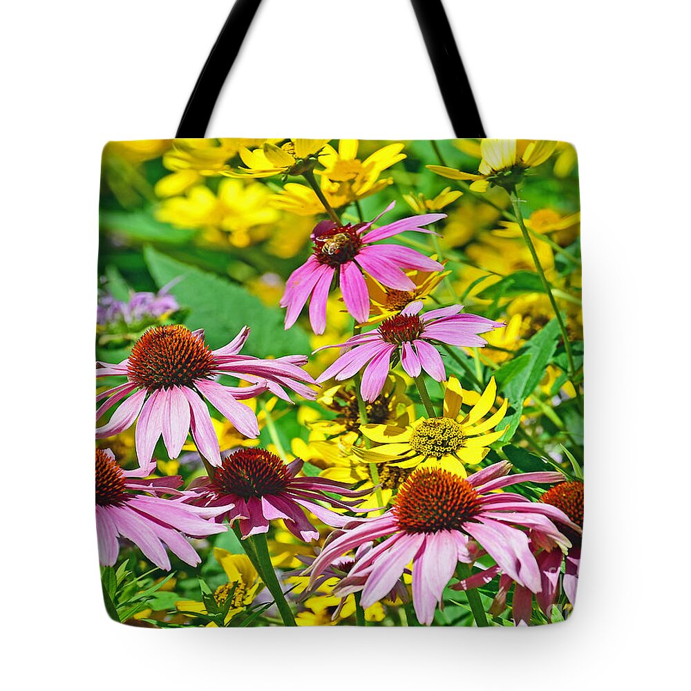 Flower Tote Bag featuring the photograph Flowering Meadow by Rodney Campbell