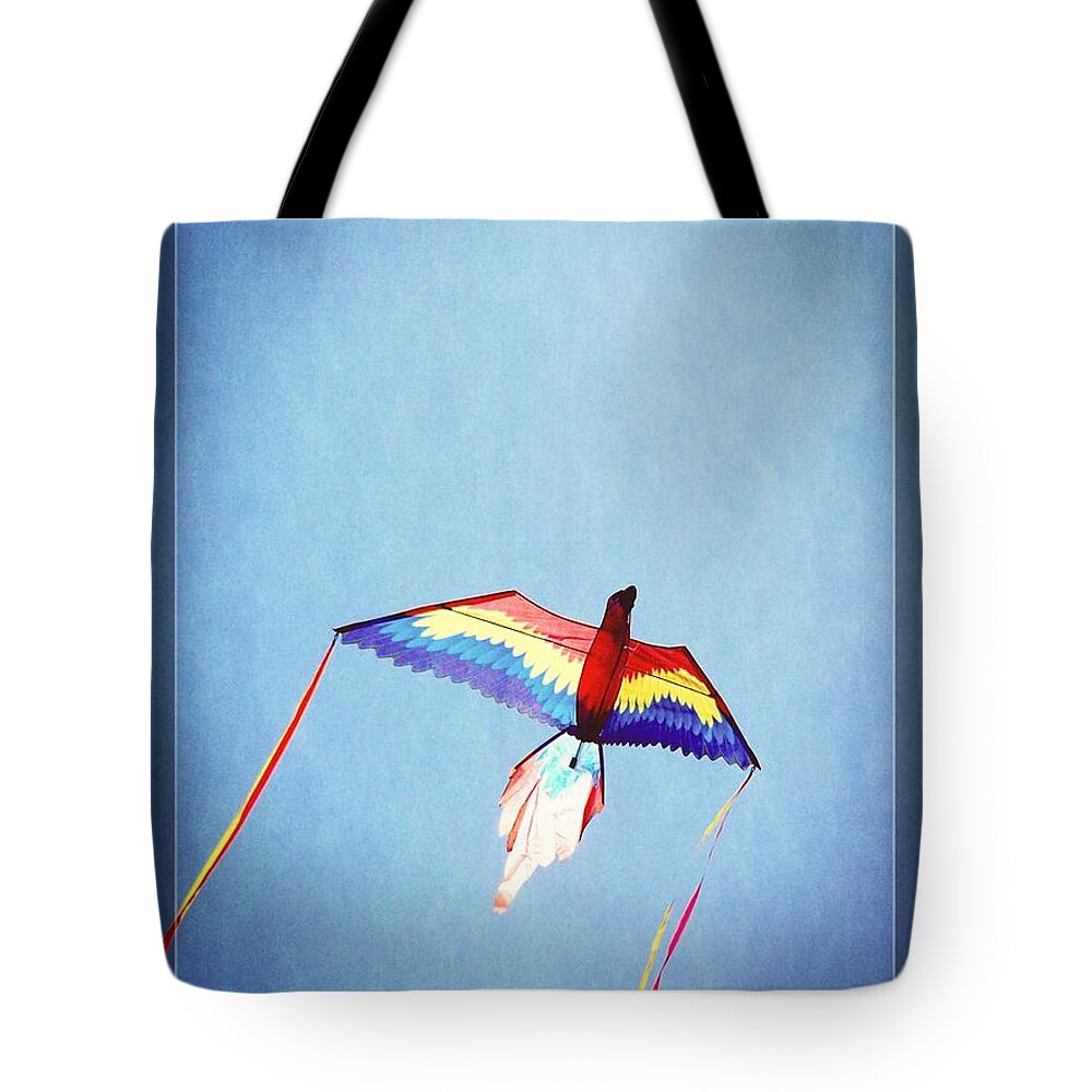 Kite Tote Bag featuring the photograph Fly Free by Jamie Johnson