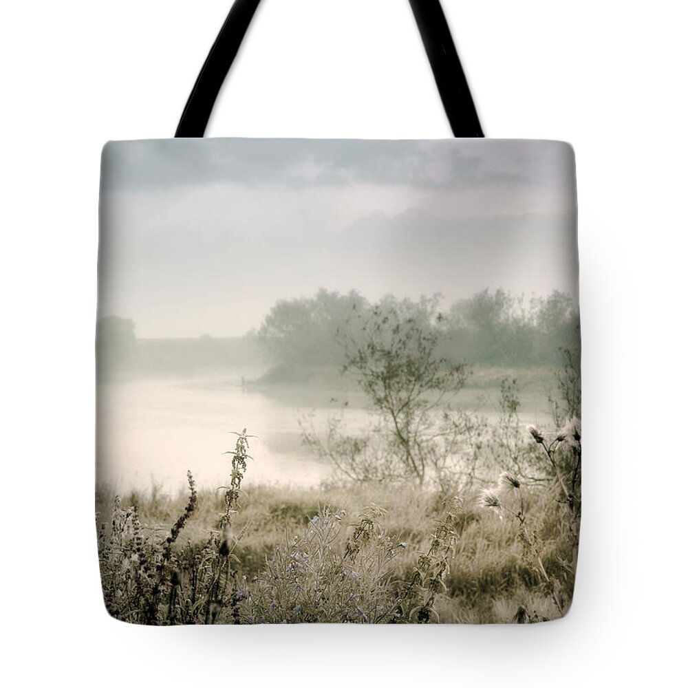 Scotland Tote Bag featuring the photograph Fog Over the River. Stirling. Scotland by Jenny Rainbow