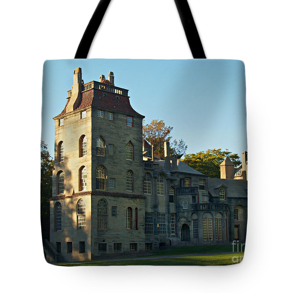 Fonthill Tote Bag featuring the photograph Fonthill Castle in September - Doylestown by Anna Lisa Yoder