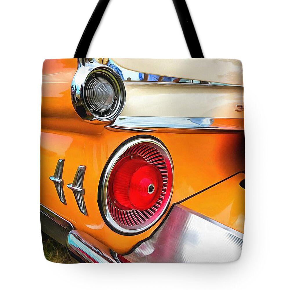 Ford Tote Bag featuring the photograph Ford Galaxie Skyliner 9 by Mick Flynn