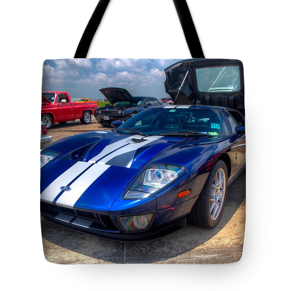 Ford Tote Bag featuring the photograph Ford GT by Tim Stanley