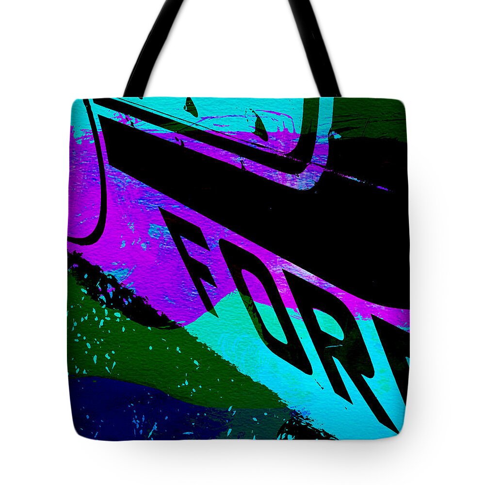 Ford Gt40 Tote Bag featuring the painting Ford racing by Naxart Studio