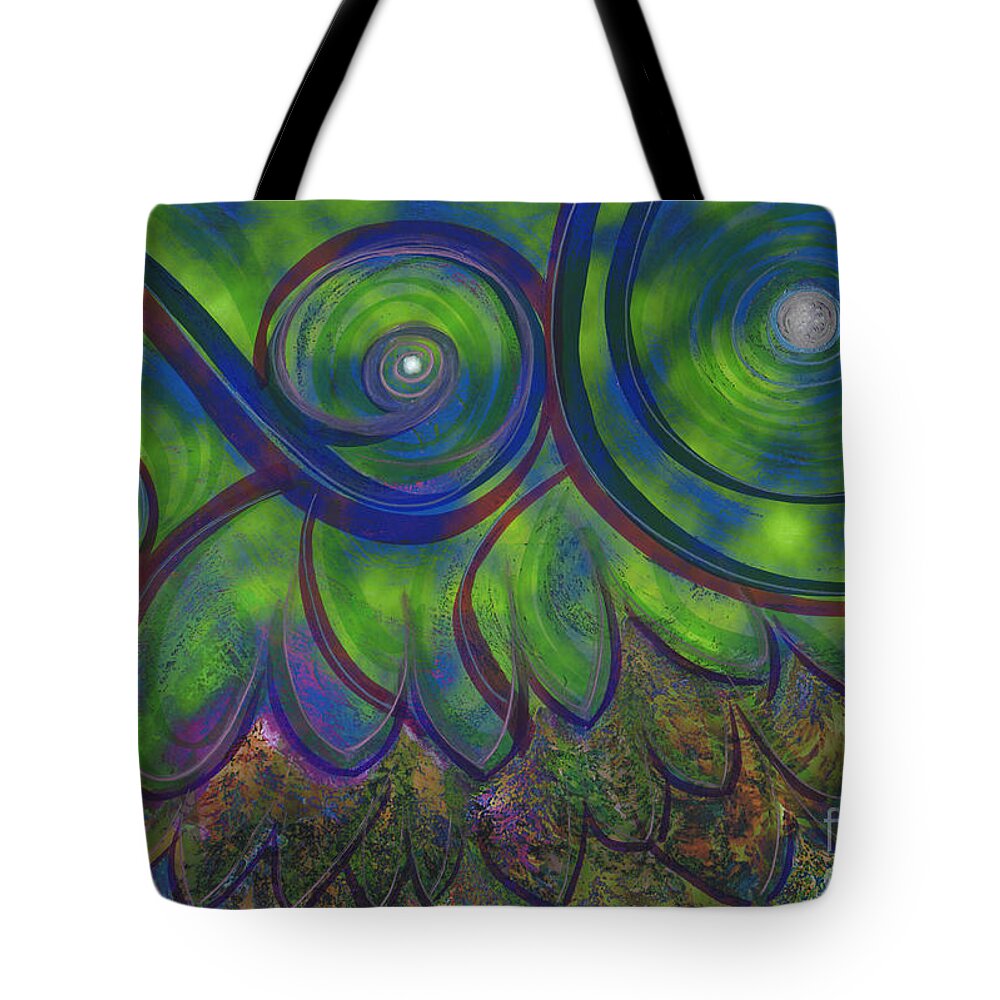 First Star Tote Bag featuring the mixed media Forest Magic by First Star Art