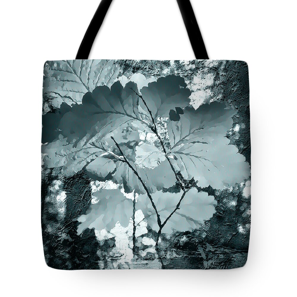 Flora Tote Bag featuring the photograph Forest Reach Monochrome by Kathy Bassett