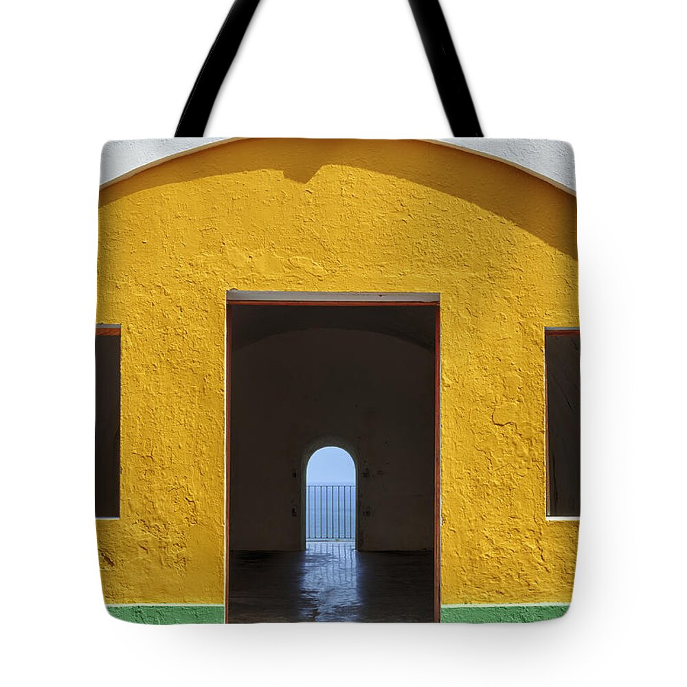Bright Color Tote Bag featuring the photograph Fort Castillo San Felipe Del Morro by Bryan Mullennix