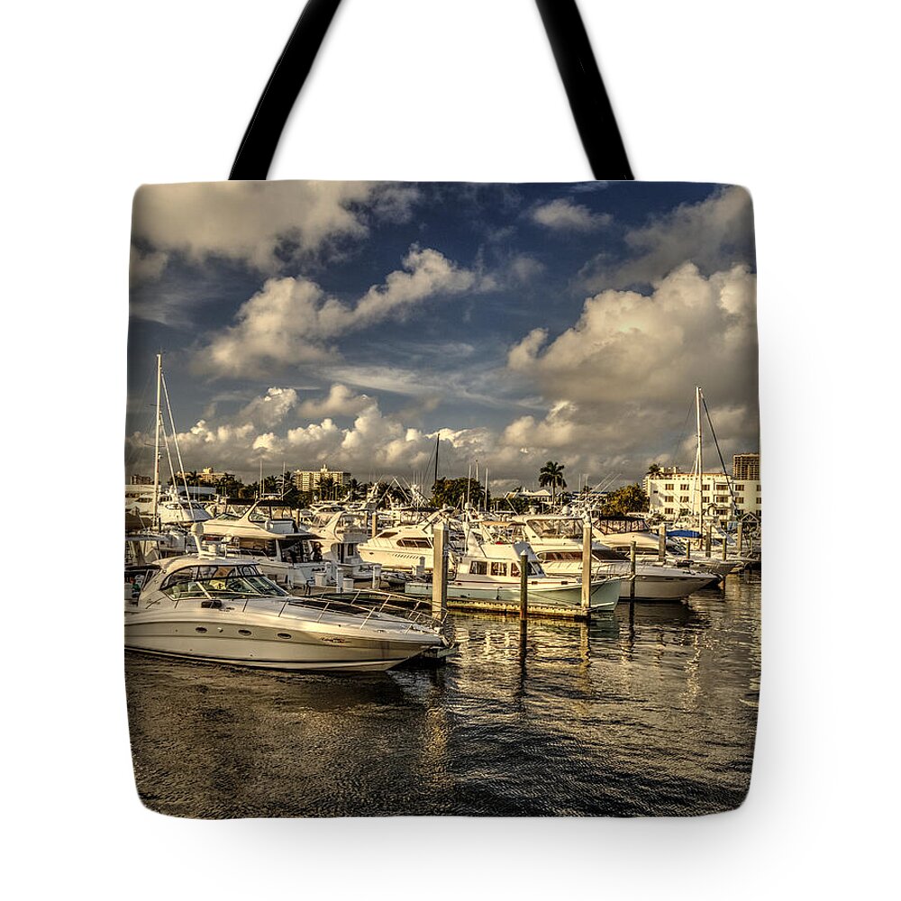 Marine Tote Bag featuring the photograph Fort Lauderdale Marine View by Julis Simo