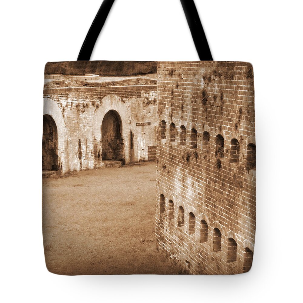Fort Pike Tote Bag featuring the photograph Fort Pike - #3 by Beth Vincent