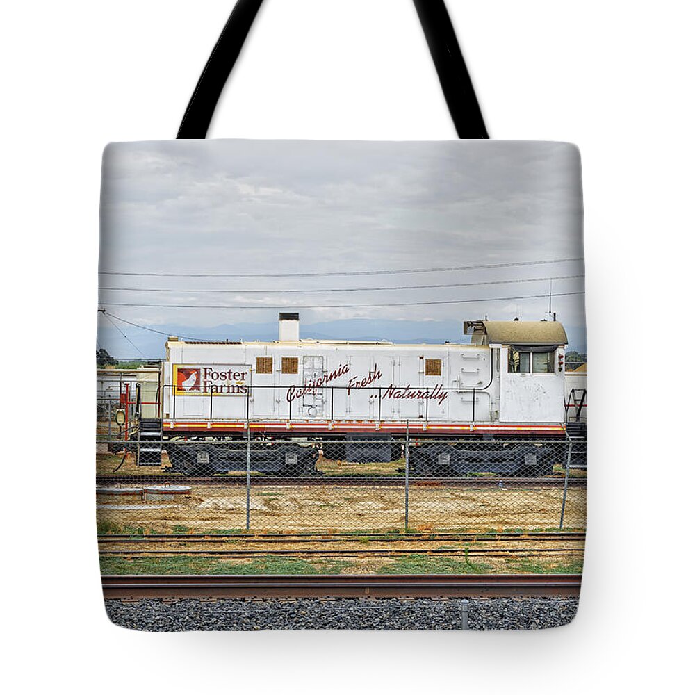 California Tote Bag featuring the photograph Foster Farms Locomotive #2 by Jim Thompson