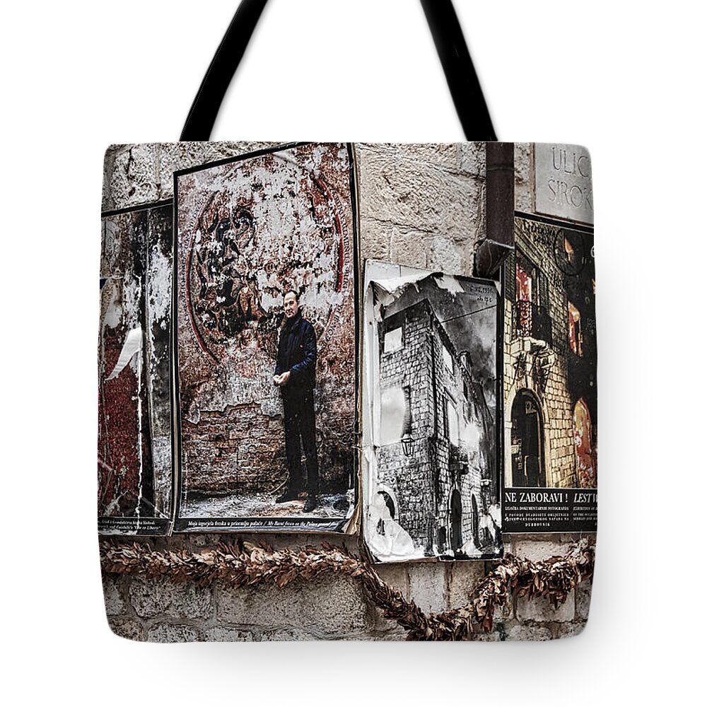 Dubrovnik Tote Bag featuring the photograph Four Posters by Stuart Litoff