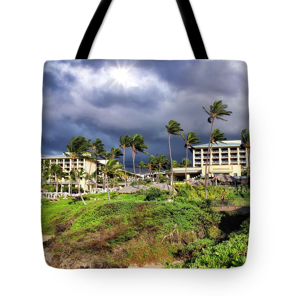 Hawaii Tote Bag featuring the photograph Four Seasons 126 by Dawn Eshelman