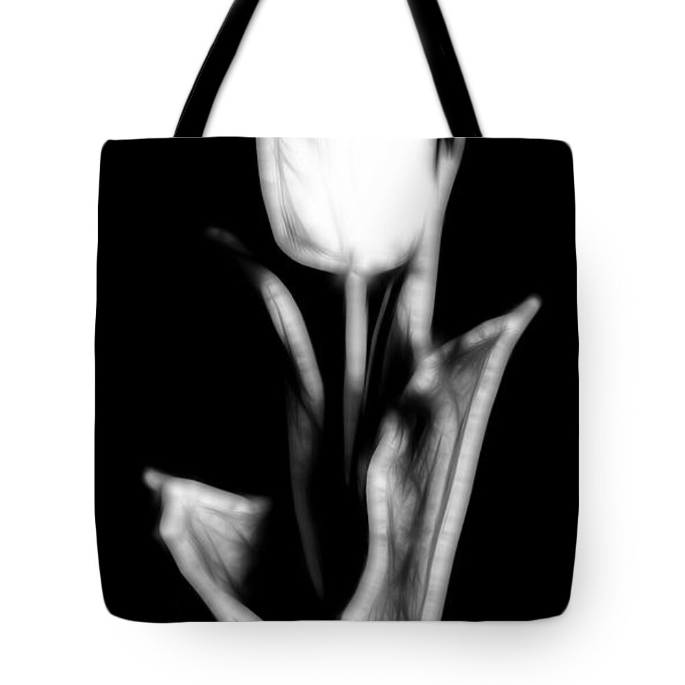 Tulip Tote Bag featuring the photograph Fractal Tulip by Sebastian Musial